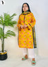 NZSC-712 Stitched 2 Piece Yellow Bloom (Shirt+Dupatta) Co Ord Set Lawn
